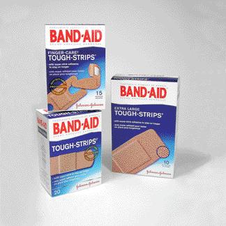 Johnson & Johnson Band-Aid® Brand Tough-Strips Bandages Johnson & Johnson Band-Aid® Brand Tough-Strips Bandages